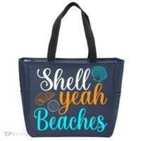 Shell Yeah Beaches Summer Vacation Tropical Cruise Tote Bag thumb 0