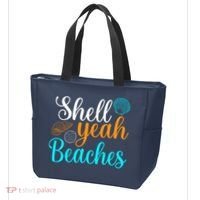 Shell Yeah Beaches Summer Vacation Tropical Cruise Tote Bag thumb 3