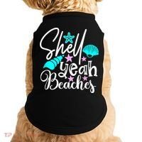 Shell Yeah Beaches Funny Beach Lover Beachcomber Shelling Doggie Tank thumb 0