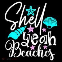 Shell Yeah Beaches Funny Beach Lover Beachcomber Shelling Backpack thumb 2