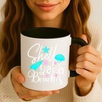 Shell Yeah Beaches Funny Beach Lover Beachcomber Shelling Coffee Mug thumb 3