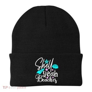 Shell Yeah Beaches Funny Beach Lover Beachcomber Shelling Beanie