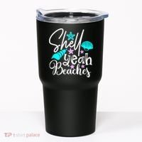Shell Yeah Beaches Funny Beach Lover Beachcomber Shelling Tumbler thumb 0