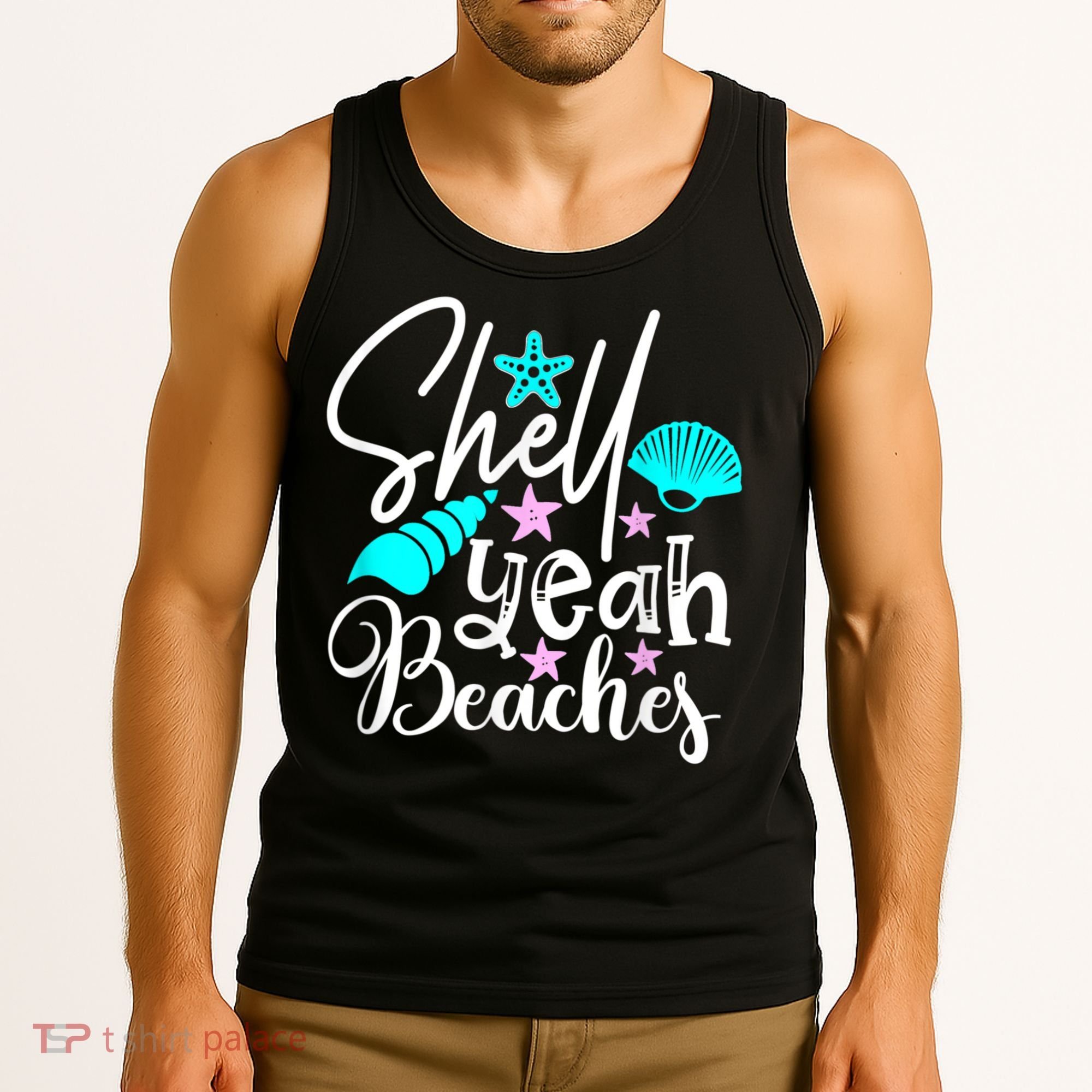 Shell Yeah Beaches Funny Beach Lover Beachcomber Shelling Tank Top