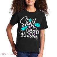 Shell Yeah Beaches Funny Beach Lover Beachcomber Shelling Kids T-Shirt thumb 2