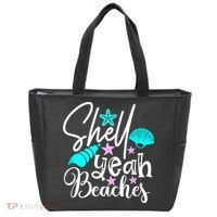 Shell Yeah Beaches Funny Beach Lover Beachcomber Shelling Tote Bag thumb 0