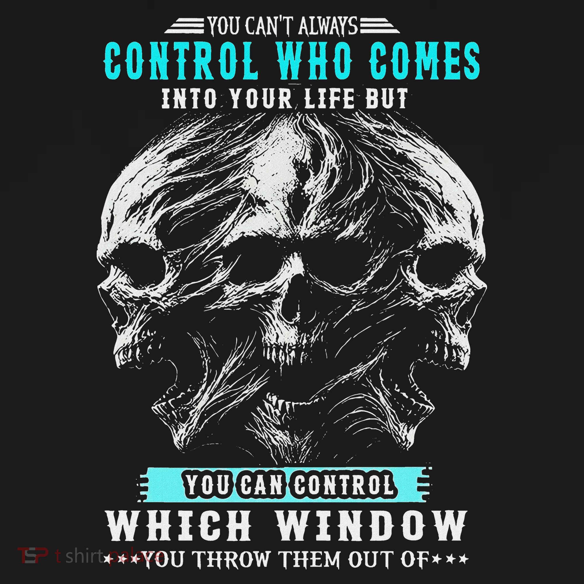 Skull You CanT Always Control Who Comes Into Your Life Ornament