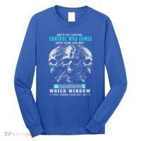 Skull You CanT Always Control Who Comes Into Your Life Long Sleeve Shirt thumb 0