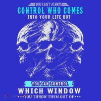 Skull You CanT Always Control Who Comes Into Your Life Mousepad thumb 1