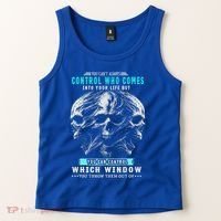Skull You CanT Always Control Who Comes Into Your Life Tank Top thumb 2