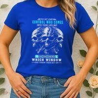 Skull You CanT Always Control Who Comes Into Your Life Women's T-Shirt thumb 2
