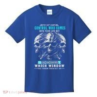 Skull You CanT Always Control Who Comes Into Your Life Kids T-Shirt thumb 0