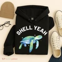 Shell Yeah Cute Tortoise Sea Turtle Lover Hoodie thumb 4
