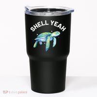 Shell Yeah Cute Tortoise Sea Turtle Lover Tumbler thumb 0