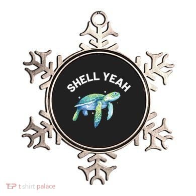 Shell Yeah Cute Tortoise Sea Turtle Lover Ornament