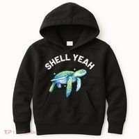 Shell Yeah Cute Tortoise Sea Turtle Lover Kids Hoodie thumb 0
