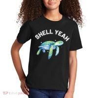Shell Yeah Cute Tortoise Sea Turtle Lover Kids T-Shirt thumb 2