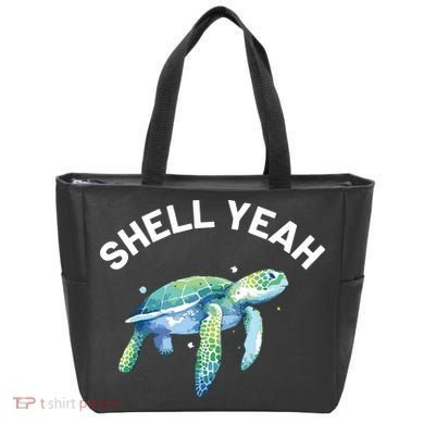 Shell Yeah Cute Tortoise Sea Turtle Lover Tote Bag