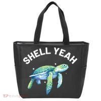 Shell Yeah Cute Tortoise Sea Turtle Lover Tote Bag thumb 0