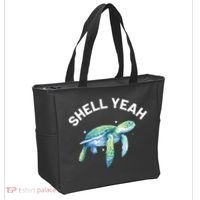 Shell Yeah Cute Tortoise Sea Turtle Lover Tote Bag thumb 2