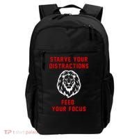Starve Your Distractions Feed Your Focus Backpack thumb 0