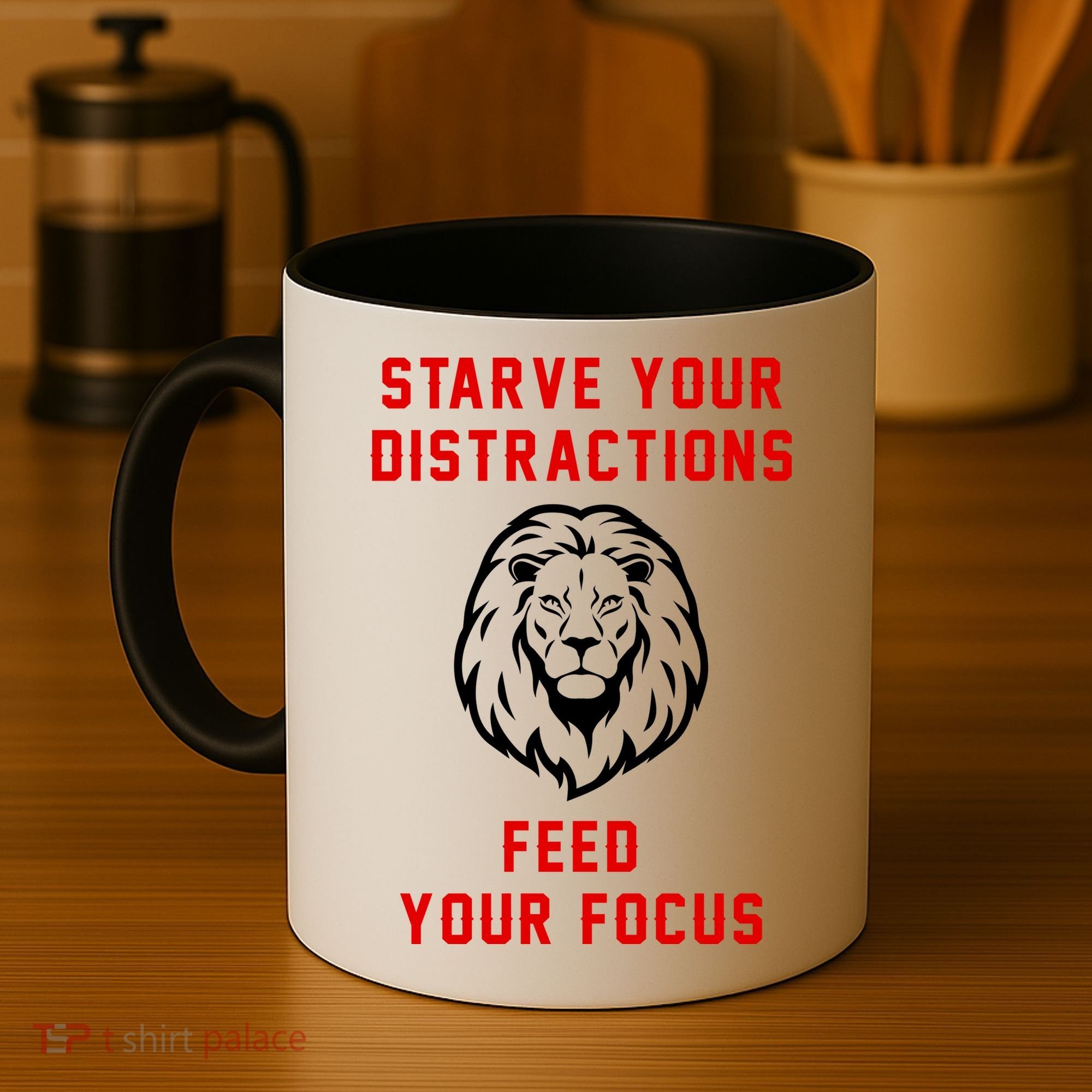 Starve Your Distractions Feed Your Focus Coffee Mug