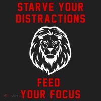 Starve Your Distractions Feed Your Focus Beanie thumb 2