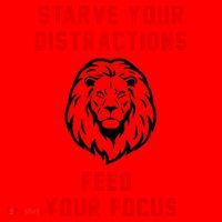 Starve Your Distractions Feed Your Focus Santa Hat thumb 1