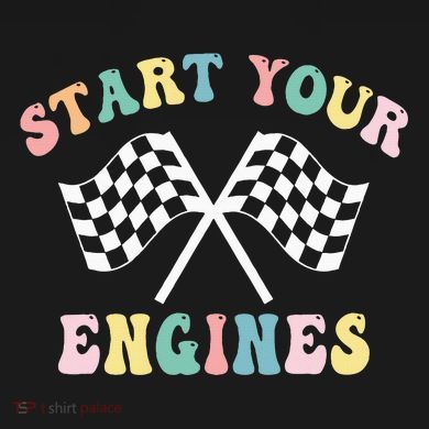 Start Your Engines Groovy Checkered Flag Retro Racing Tall Hoodie