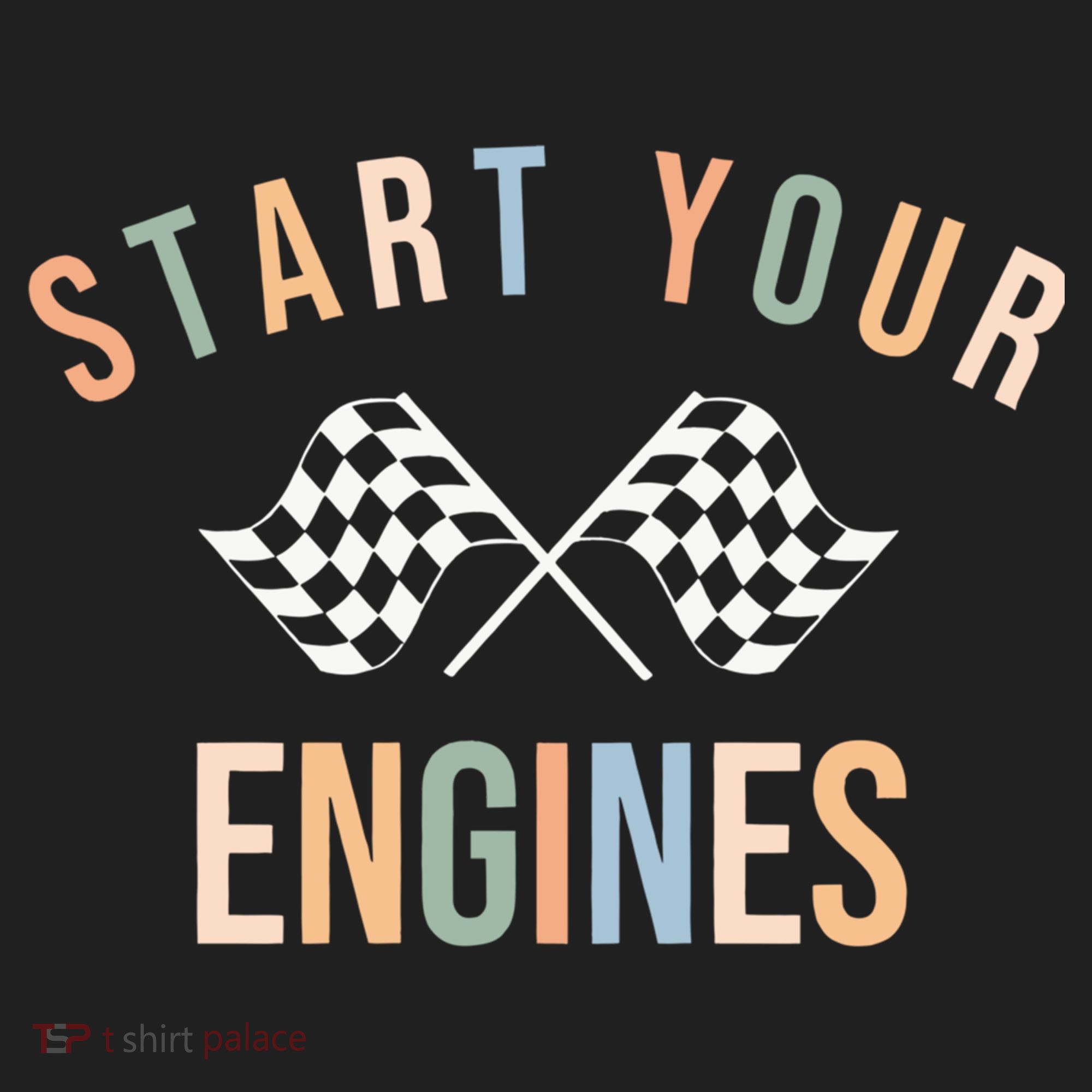 Start Your Engines Funny Checkered Flag Racing Funny Gift Adult Drive Performance Visor
