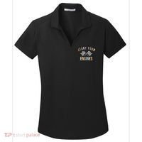 Start Your Engines Funny Checkered Flag Racing Funny Gift Women's Dry Zone Grid Polo thumb 0