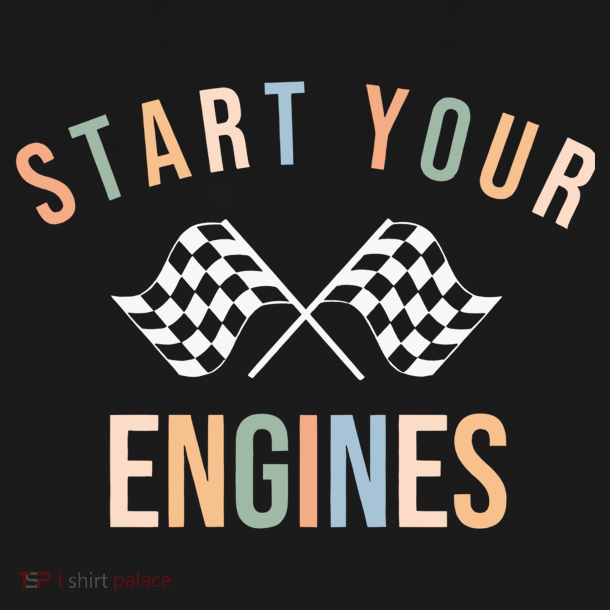Start Your Engines Funny Checkered Flag Racing Funny Gift Wool Snapback Cap