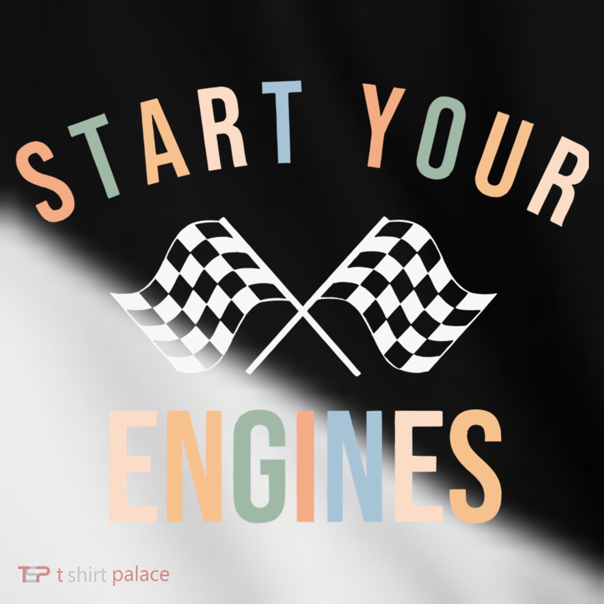 Start Your Engines Funny Checkered Flag Racing Funny Gift Toddler Fine Jersey T-Shirt