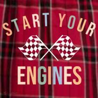 Start Your Engines Funny Checkered Flag Racing Funny Gift Men's Flannel Plaid Pajama Pants thumb 2