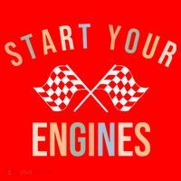 Start Your Engines Funny Checkered Flag Racing Funny Gift Santa Hat thumb 1