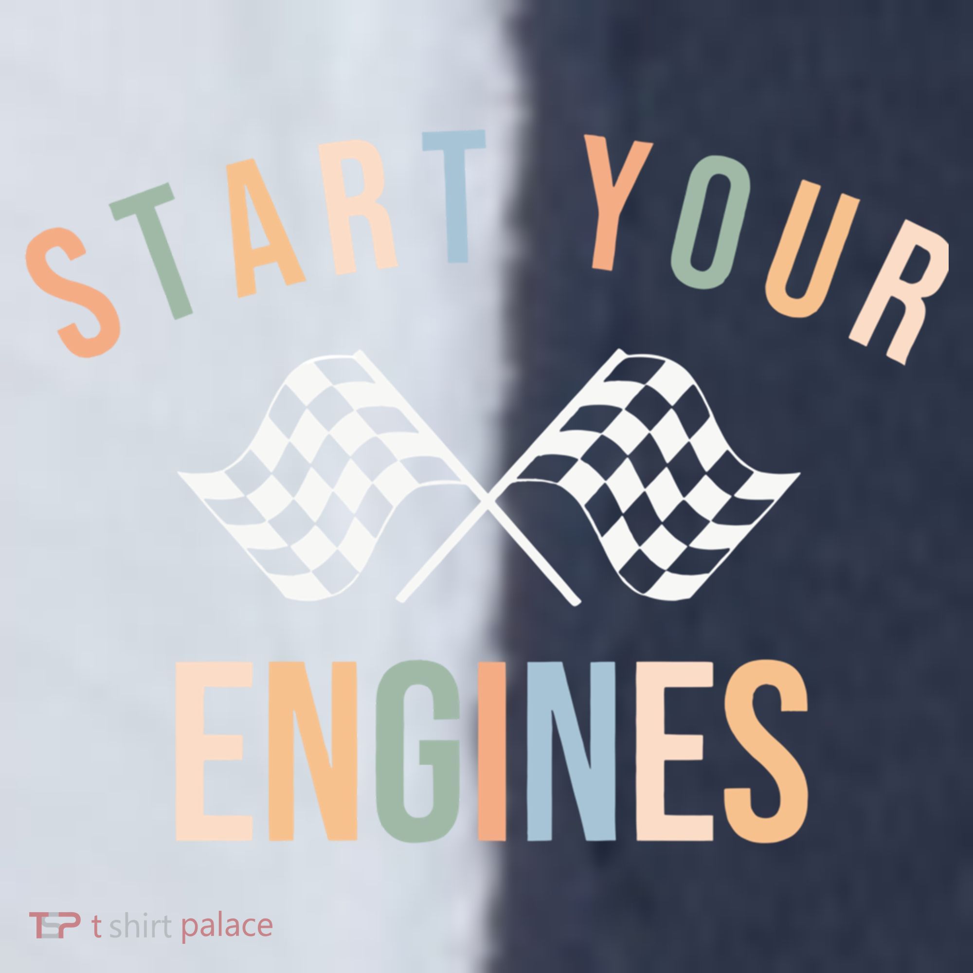 Start Your Engines Funny Checkered Flag Racing Funny Gift Sport-Tek Competitor United Soccer Jersey