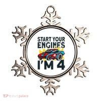 Start You Engines IM 4 Race Car 4th Birthday Race Car Ornament thumb 0