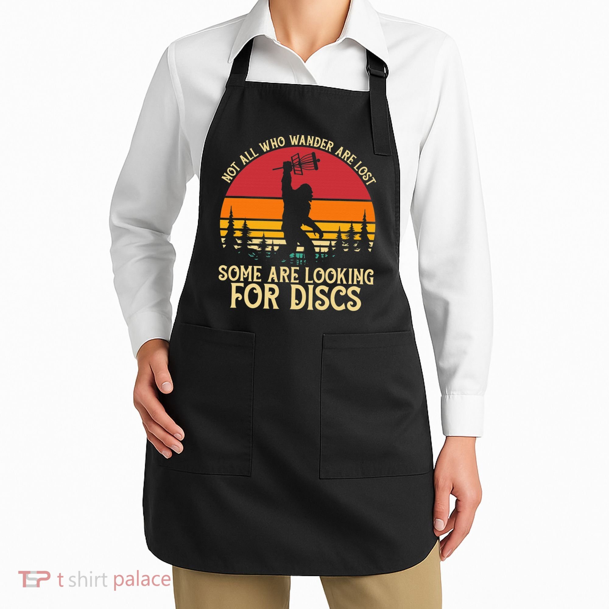 Sasquatch Yeti Frisbee Golf Ultimate Bigfoot Disc Golf Apron