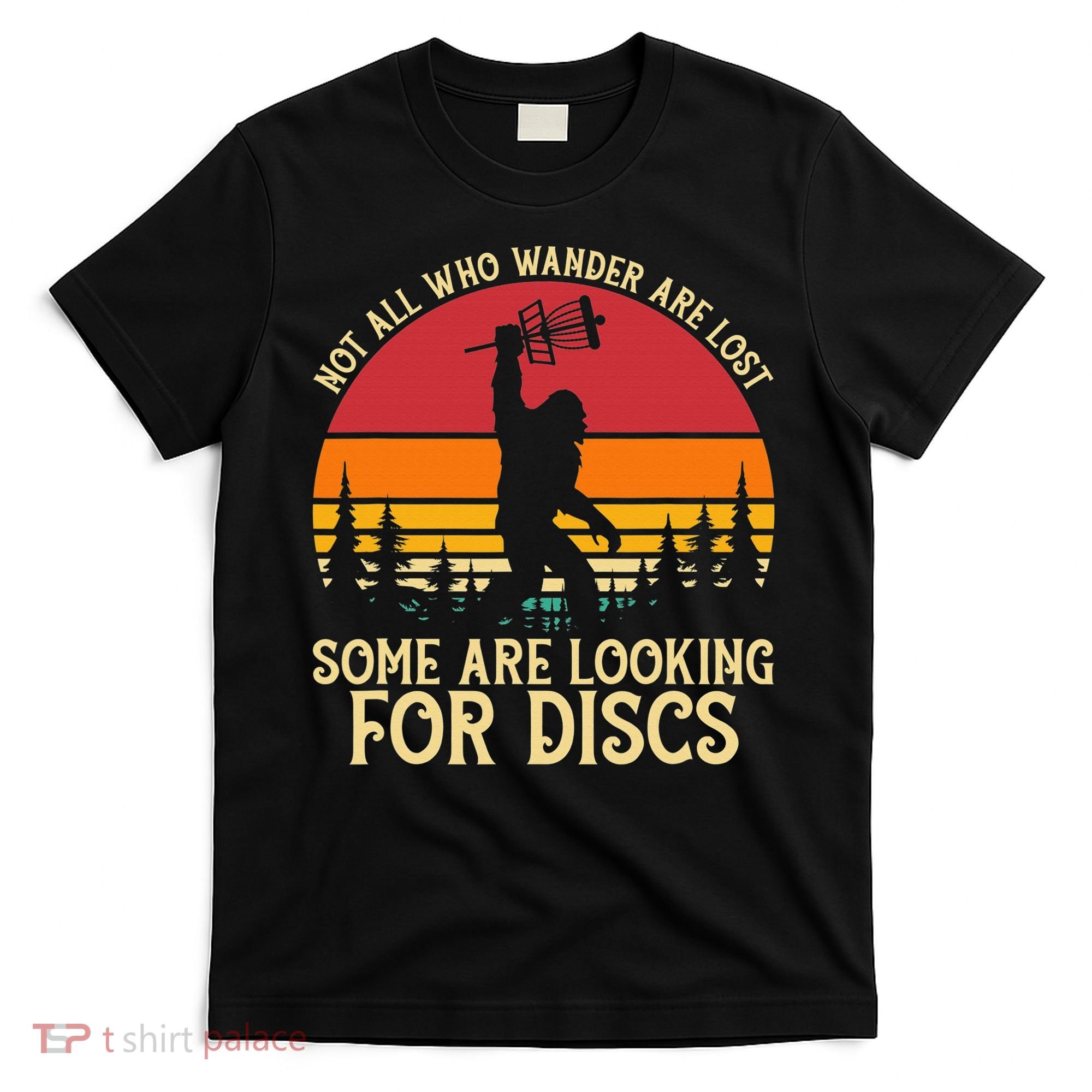 Sasquatch Yeti Frisbee Golf Ultimate Bigfoot Disc Golf T-Shirt