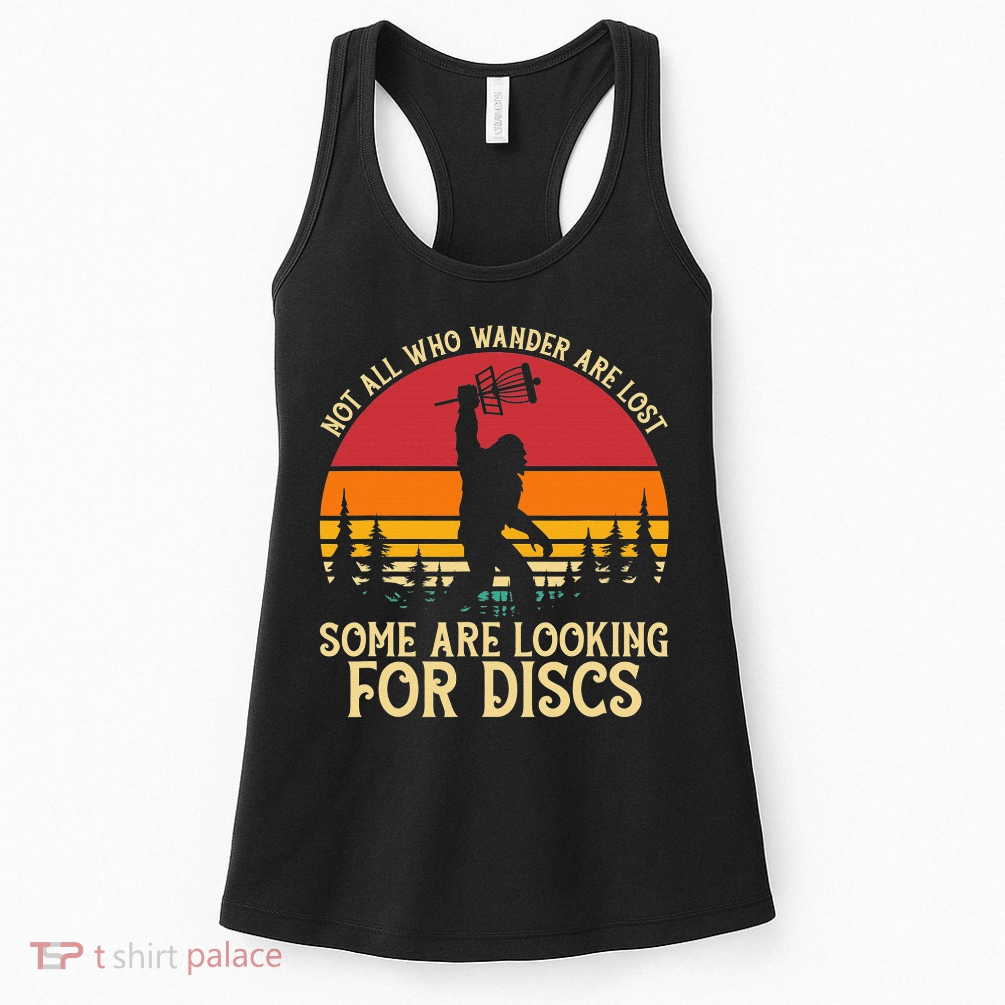 Sasquatch Yeti Frisbee Golf Ultimate Bigfoot Disc Golf Women's Tank Top