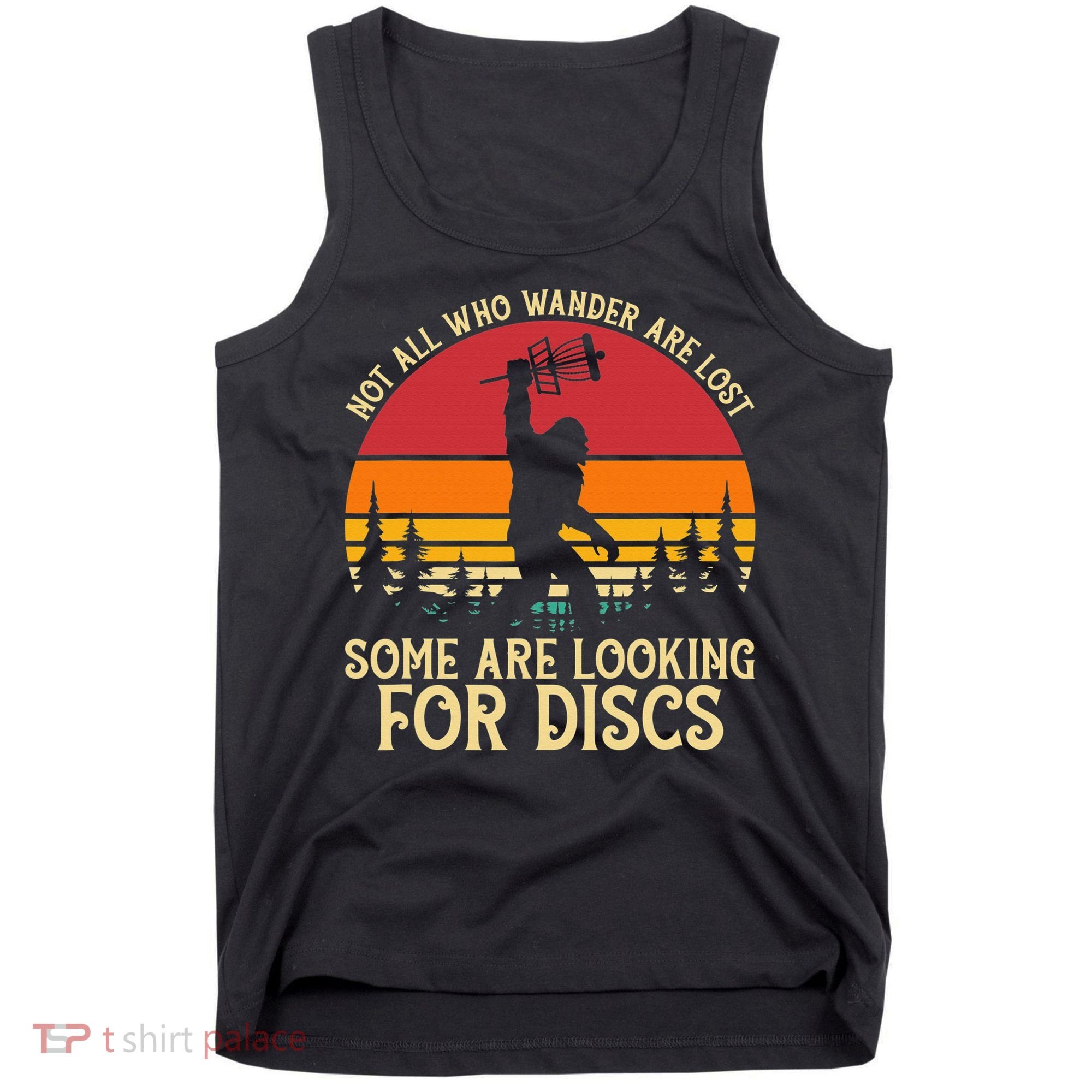 Sasquatch Yeti Frisbee Golf Ultimate Bigfoot Disc Golf Tank Top