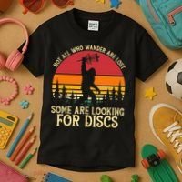 Sasquatch Yeti Frisbee Golf Ultimate Bigfoot Disc Golf Kids T-Shirt thumb 3