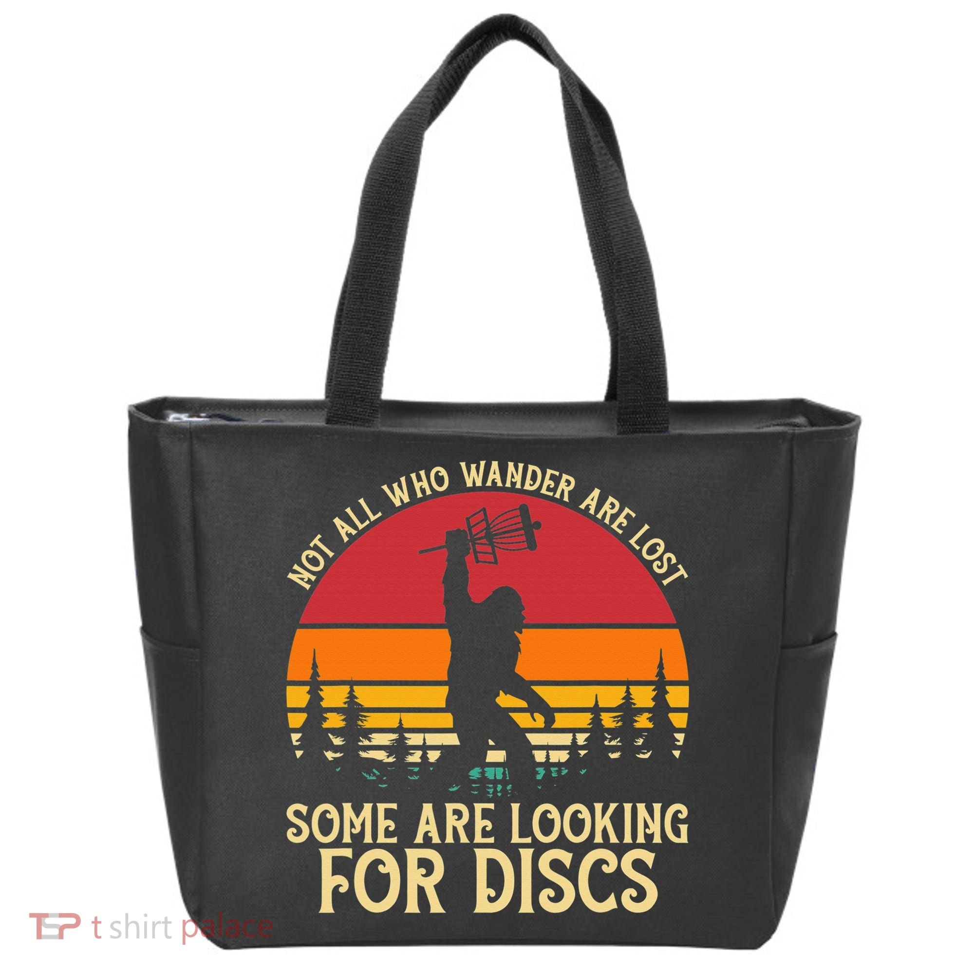 Sasquatch Yeti Frisbee Golf Ultimate Bigfoot Disc Golf Tote Bag