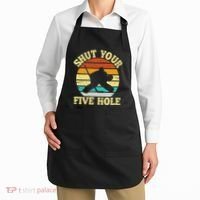 Shut Your Five Hole Funny Ice Hockey Goalie Apron thumb 2