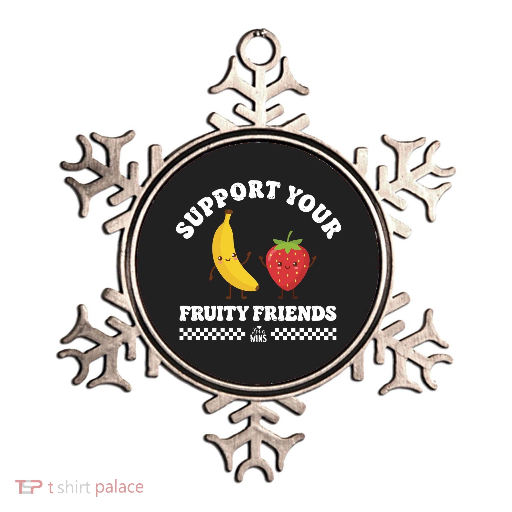 Support Your Fruity Friends Love Wins Ornament