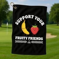 Support Your Fruity Friends Love Wins Golf Towel thumb 1