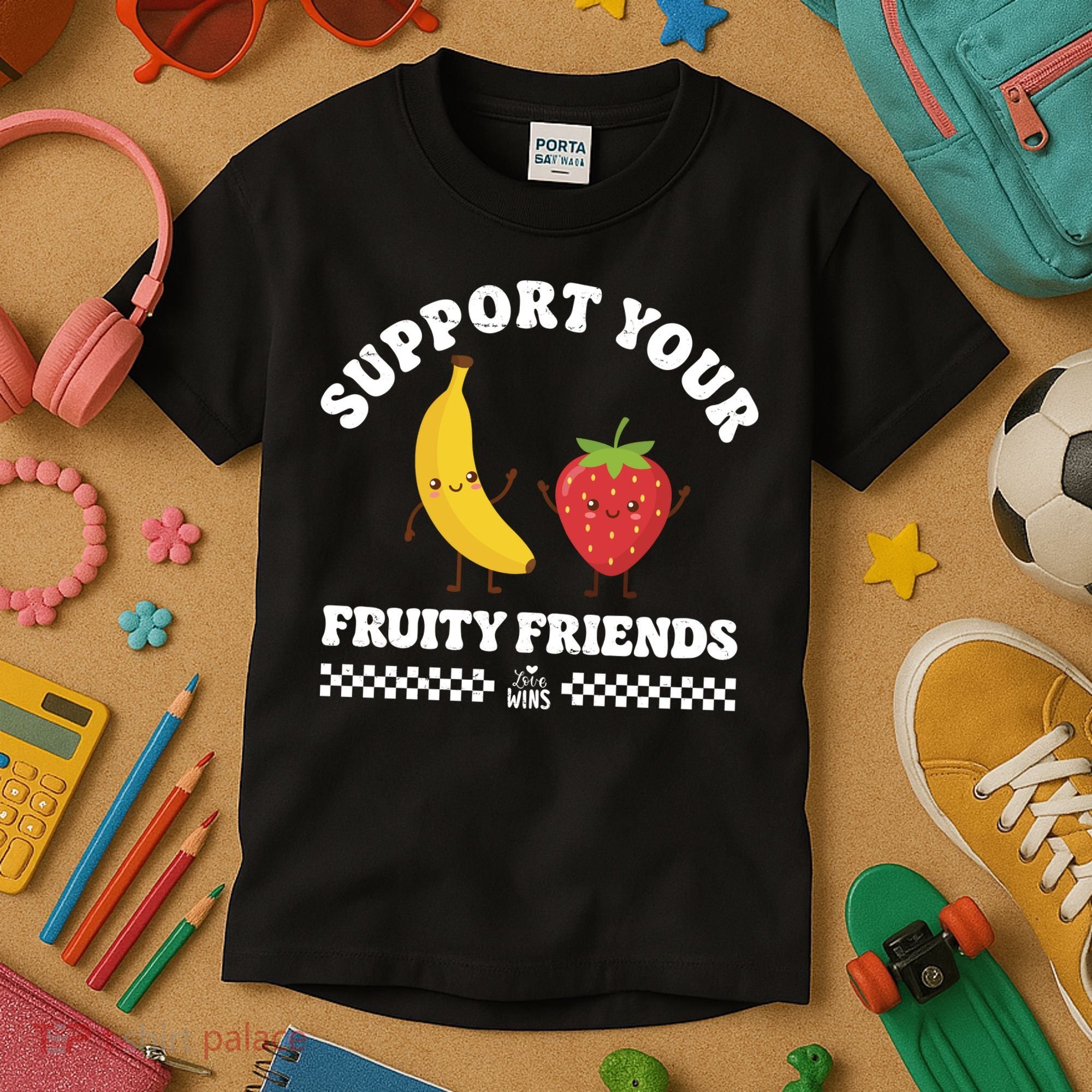 Support Your Fruity Friends Love Wins Kids T-Shirt