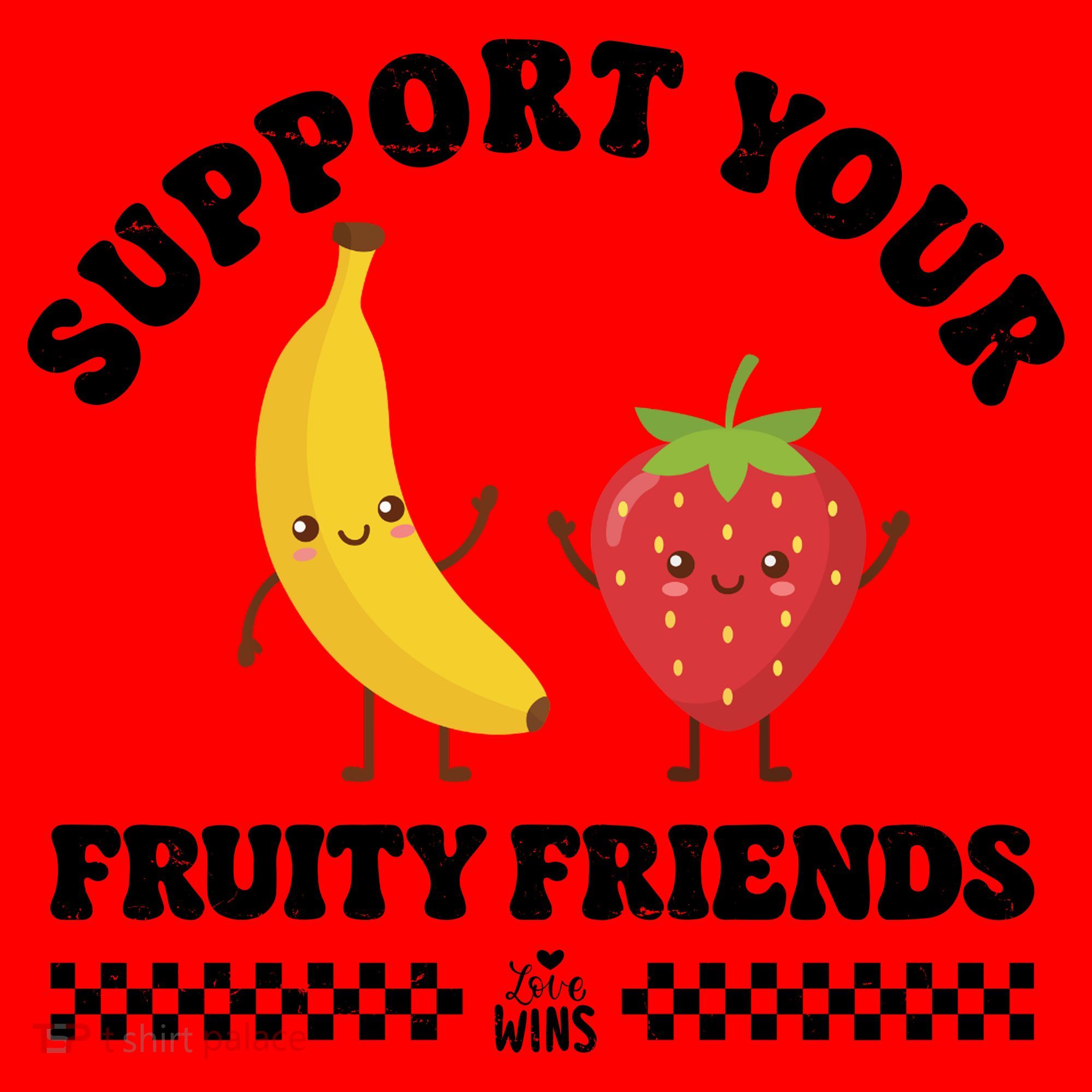 Support Your Fruity Friends Love Wins Santa Hat