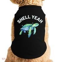 Shell Yeah Gift Cute Tortoise And Sea Turtle Lover Cool Gift Doggie Tank thumb 0