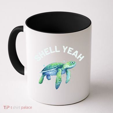 Shell Yeah Gift Cute Tortoise And Sea Turtle Lover Cool Gift Coffee Mug